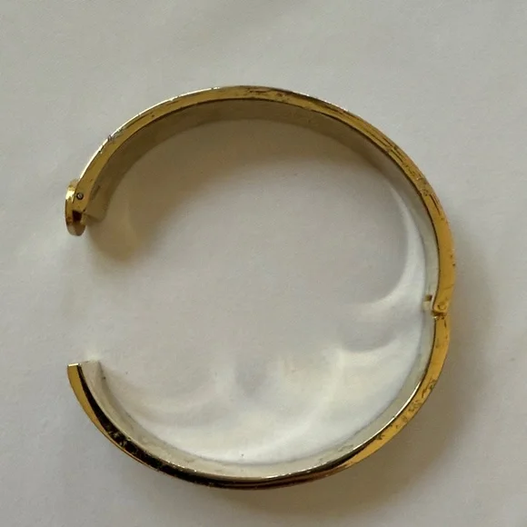 Lauren Ralph Lauren Gold-Tone Black and White Bracelet